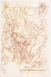 科利奥兰纳斯之前的沃伦尼亚和韦图利亚 作者 卢卡·乔丹奴（Luca Giordano）