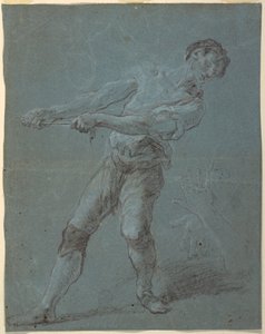 拉绳的年轻人 作者 卢卡·乔丹奴（Luca Giordano）