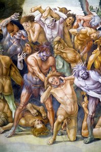 《最后的审判》壁画中的《地狱里该死》 作者 卢卡·西诺雷利（Luca Signorelli）