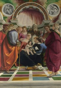 耶稣的割礼。约于1490-91年 作者 卢卡·西诺雷利（Luca Signorelli）