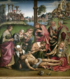 对死去的基督的哀叹，1502年。 作者 卢卡·西诺雷利（Luca Signorelli）