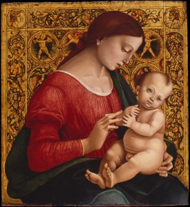麦当娜和孩子，约。 1505-7。 作者 卢卡·西诺雷利（Luca Signorelli）