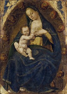 护理圣母，约1482-1485。 作者 卢卡·西诺雷利（Luca Signorelli）