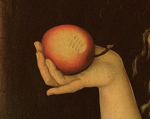 夏娃，1528年（细节9629） 作者 卢卡斯·克拉纳赫