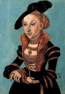萨克森女星西比勒·冯·克利夫的肖像，1535年