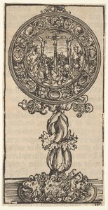 1509年，维滕贝格（Wittenberg）遗物大系列上的一只被钉死在十字架上的银镀金太平洋。 作者 卢卡斯·克拉纳赫