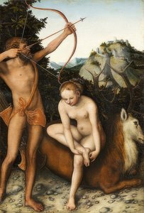 Apoll和Diana。约于1530年 作者 卢卡斯·克拉纳赫