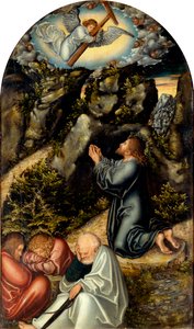 德语: Christus am Ölberg 花园中的痛苦 作者 卢卡斯·克拉纳赫