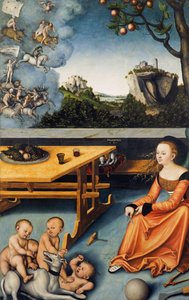 德语: Die Melancholie 忧郁的寓言 作者 卢卡斯·克拉纳赫