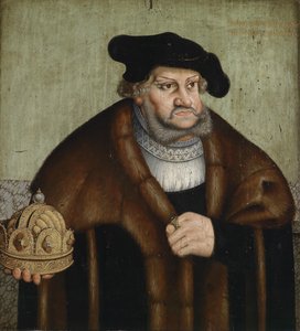 萨克森选帝侯弗雷德里克三世的肖像1463-1525 作者 卢卡斯·克拉纳赫