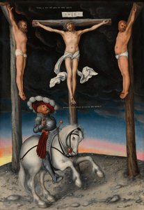 耶稣受难与皈依的百夫长，1536年。 作者 卢卡斯·克拉纳赫