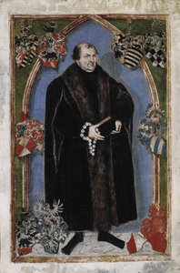 乔治三世（Anhalt-Dessau王子）的肖像1507-1553，1553年 作者 卢卡斯·克拉纳赫（Lucas Cranach）