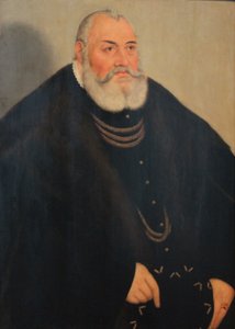勃兰登堡-安斯巴赫的虔诚者乔治肖像 作者 卢卡斯·克拉纳赫（Lucas Cranach）