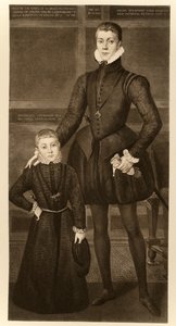 亨利，达恩利勋爵（1545-1567）和他的兄弟查尔斯（1555-1576）来自&39;詹姆斯一世和六世&39;，由Manzi Joyant und Co. Paris印刷，1904年（珂罗版）