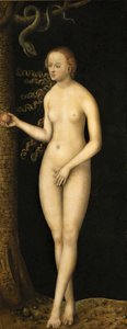 Renaissance : The Fall of Man: Eve par Cranach, Lucas, the Elder (1472-1553), ca 1510-1520. Oil on wood