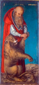 ""Saint Jerome"" Peinture de Lucas Cranach l