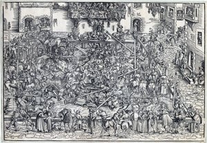 锦标赛 - 克拉纳赫，老卢卡斯（1472-1553） - 1509 - 木刻 - 26,4x38 - 私人收藏 作者 老卢卡斯·克拉纳赫