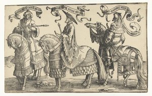 亚迦斯、希西家和玛拿西诸王
以色列十二王（系列标题） 作者 Jacob Cornelisz van Oostsanen（拒绝归因）