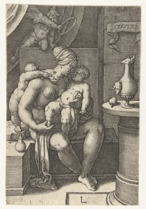 Liefde
Caritas （物品上的标题）
Zeven Deugden（系列名称） 作者 卢卡斯·范·莱登