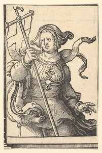 Phrygian Sibyl（来自Sibyls系列） 1530。 作者 卢卡斯·范·莱登