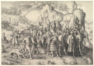 圣保罗的Conversion依，1509年。 作者 卢卡斯·范·莱登