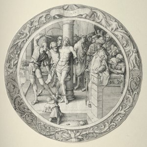 圆情：鞭打，1509年。 作者 卢卡斯·范·莱登