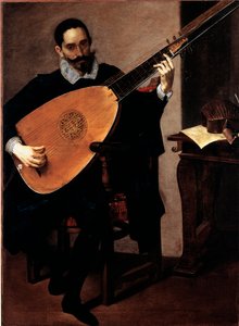 公爵教堂音乐家 Gerolamo Gallo 的肖像 Luciano Borzone (1590-1645) Genes, Galleria di Palazzo Bianco 作者 卢西亚诺·波佐恩（Luciano Borzone）