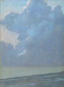 海面上的云彩（纸上粉彩画）