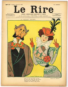 “Le Rire”的封面，色彩讽刺 作者 露西安·梅蒂（Lucien Metivet）