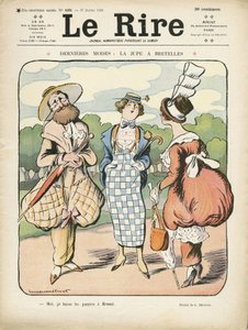 Le Rire 插图，27/07/12 - 最新时尚（雕刻） 作者 露西安·梅蒂（Lucien Metivet）