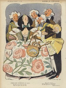 De Pompadour夫人，笑声插图