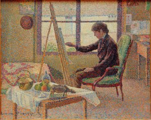 艺术家工作室-兄弟的画像 作者 卢西安·皮萨罗（Lucien Pissarro）
