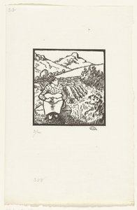 赫尔德的 贝尔吉尔 C.O. 蒙图尔 作者 卢西安·皮萨罗（Lucien Pissarro）