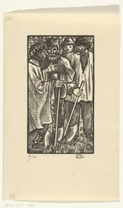 伐木工人
Les Bûcherons 作者 卢西安·皮萨罗（Lucien Pissarro）