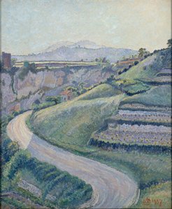 新路，科蒂涅克，1937年 作者 卢西安·皮萨罗（Lucien Pissarro）