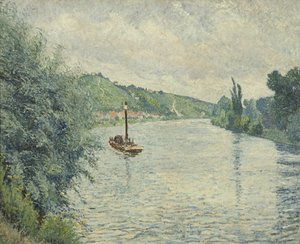 驳船 作者 卢西安·皮萨罗（Lucien Pissarro）