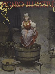 Jeanneton的收获（Jeanneton的收获）。封面的光辉费加罗，1895年11月 作者 Lucius Rossi