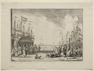 1701年在阿姆斯特丹港口。 作者 鲁道夫·贝克森