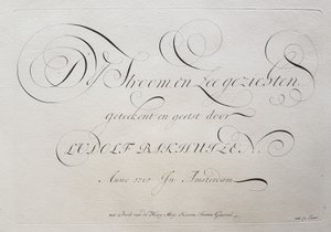 Ludolf Bakhuizen - LUDOLF BAKHUIZEN 1701 年在阿姆斯特丹绘制并蚀刻的 D