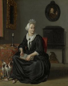 安娜-德霍格（1645-1717 年）。画家的第四任妻子 作者 鲁道夫·巴库伊森