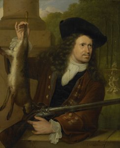扬-德霍格（1650-1731 年）。安娜-德霍格的表弟，穿着射击服 作者 鲁道夫·巴库伊森