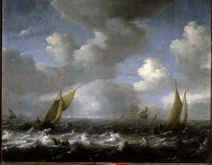 海军。鲁道夫-巴克海森(1631-1708)的画作 Ec.霍尔。
