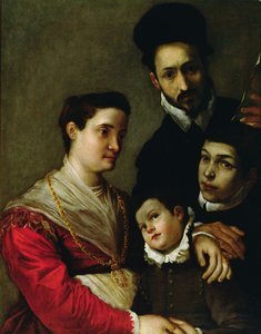 塔科尼家族肖像（布面油画） 作者 卢多维科·卡拉奇（Ludovico Carracci）