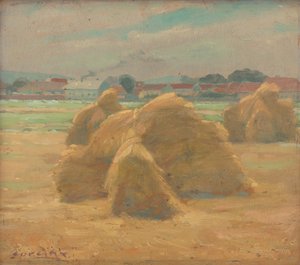 收获》，约 1910 年（木板油画）