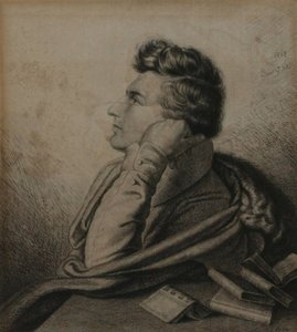 海因里希·海涅诗人的肖像1797-1856，1827年