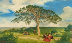 莫德林附近布吕尔旁边的宽松树，1838年。