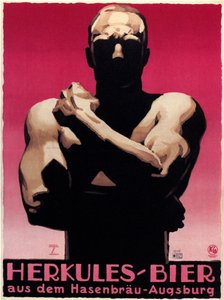 大力士啤酒，1925年 作者 路德维希·霍尔文