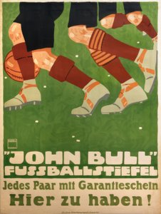 JOHN BULL FUSSBALLSTIEFEL. Jedes Paar mit Garantieschein. Hier zu haben! 作者 路德维希·霍尔文