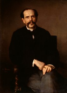 一个人的画像》，1861年。 作者 路德维希·克瑙斯