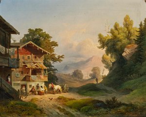 路德维希-舒斯特午休 1852 年 作者 路德维希·舒斯特（Ludwig Schuster）